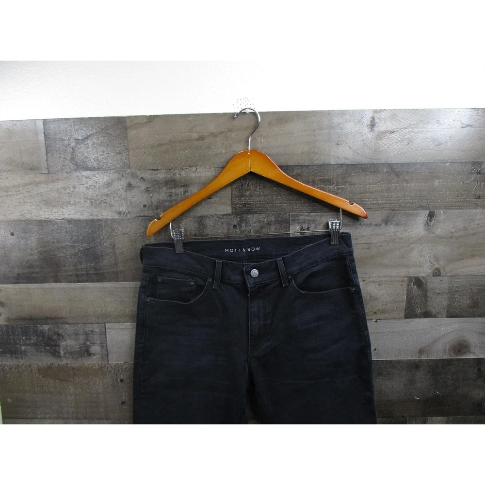 Mott & Bow Jeans Mens 32x32 Black Slim Fit Stretch Denim Classic Casual Pants